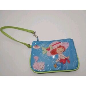 Strawberry Shortcake Wristlet Zipper Purse Pouch Plastic Cloth 2006